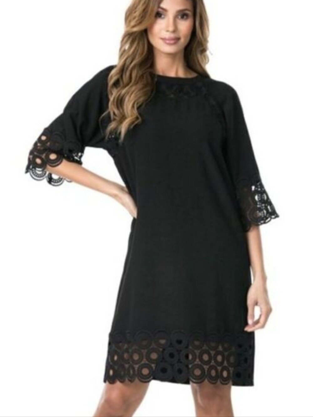 TRÏBE Black Party Midi Dress Size Small NWT